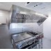 Food Truck Low Profile Exhaust Hood System Includes a stainless steel exhaust hood, an exhaust fan, an adjustable duct section, and installation hardware (8 Long Hood & Fan)