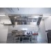 Food Truck Low Profile Exhaust Hood System Includes a stainless steel exhaust hood, an exhaust fan, an adjustable duct section, and installation hardware (8 Long Hood & Fan)