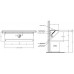 Food Truck Low Profile Exhaust Hood System Includes a stainless steel exhaust hood, an exhaust fan, an adjustable duct section, and installation hardware (8 Long Hood & Fan)