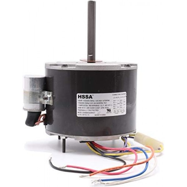 Captive Aire Direct Drive Exhaust/Make Up Air Fan Replacement Motor 1/6 HP, 1 Phs, 115V, 60Hz, 1075 RPM, Class B Insulation, TEAO Motor. Used in DDAR14/DMUA14- DDAR/DMUA. Directly replaces 48A11T632