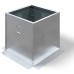 Exhaust Fan Roof Curb- 19.5” square x 20” high, 18 gauge galvanized steel construction, vented bolt together flat roof curb (19.5 square)
