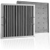 Captrate COMBO Stainless Steel Baffle Restaurant Hood Filter, (16 High x 20 Long)