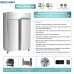 Commercial Refrigerator and Freezer, Eqchen EQ-48RF 48"  2 door Reach in Refrigerator and Freezer Combo 36 Cu.ft