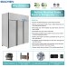 3 Door Commercial Refrigerator, Eqchen EQ-72R 72" W Reach in Fridge 54 Cu.ft Upright Cooler for Restaurant, Bar, Shop, etc