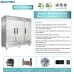 3 Door Commercial Freezer, Eqchen EQF-82B 82" W Reach in Upright Freezer 72 Cu.ft for Restaurant, Bar, Shop, etc