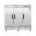 3 Door Commercial Freezer, Eqchen EQF-82B 82" W Reach in Upright Freezer 72 Cu.ft for Restaurant, Bar, Shop, etc