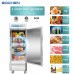 1 Door Commercial Refrigerator, EQCHEN EQR-23B 27" W Reach in Fridge 23 Cu.ft Upright Cooler for Restaurant, Bar, Shop, etc