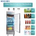 1 Glass Door Commercial Refrigerator, Eqchen EQR-23BG 27" W Reach in Fridge 23 Cu.ft Upright Cooler for Restaurant, Bar, Shop, etc