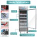 1 Glass Door Commercial Refrigerator, Eqchen EQR-23BG 27" W Reach in Fridge 23 Cu.ft Upright Cooler for Restaurant, Bar, Shop, etc