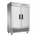 2 Door Commercial Refrigerator, Eqchen EQR-49B 54" W Reach in Fridge 49 Cu.ft Upright Cooler for Restaurant, Bar, Shop, etc