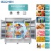 3 Door Commercial Refrigerator, EqchenEQR-82B 82" W Reach in Fridge 72 Cu.ft Upright Cooler for Restaurant, Bar, Shop, etc