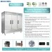 3 Door Commercial Refrigerator, EqchenEQR-82B 82" W Reach in Fridge 72 Cu.ft Upright Cooler for Restaurant, Bar, Shop, etc