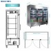 3 Glass Door Commercial Refrigerator, Eqchen EQR-82BG 82" W Reach in Fridge 72 Cu.ft Upright Cooler for Restaurant, Bar, Shop, etc