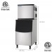 EQCHEN Commercial Ice Machine Stainless Steel Full Cube NSF Certificated Ice Maker Machine 350 lbs EQSK-329
