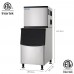 EQCHEN 500 lbs Commercial Ice Maker Machine with 375 lbs Storage Capacity EQSK-529