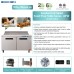 Sandwich Prep Table Refrigerator, EQCHEN 48" 2 Door Commercial Salad Sandwich Food Prep Table Cooler