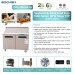 EQSR-48BM Sandwich Prep Table Refrigerator, EQCHEN 48" 2 Door Mega Top Salad Sandwich Prep Table. EQCHEN Mega Top