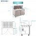 EQSR-48BM Sandwich Prep Table Refrigerator, EQCHEN 48" 2 Door Mega Top Salad Sandwich Prep Table. EQCHEN Mega Top