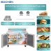 EQSR-60B Sandwich Prep Table Refrigerator, EQCHEN 60" 2 Door Commercial Salad Sandwich Prep Table. EQCHEN Sandwich Prep Table