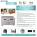 EQSR-60B Sandwich Prep Table Refrigerator, EQCHEN 60" 2 Door Commercial Salad Sandwich Prep Table. EQCHEN Sandwich Prep Table