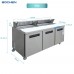 EQSR-72B Sandwich Prep Table Refrigerator, EQCHEN 72" 3 Door Commercial Salad Sandwich Prep Table. EQCHEN Sandwich Prep Table