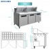72 Inch Mega Top Sandwich Prep Table