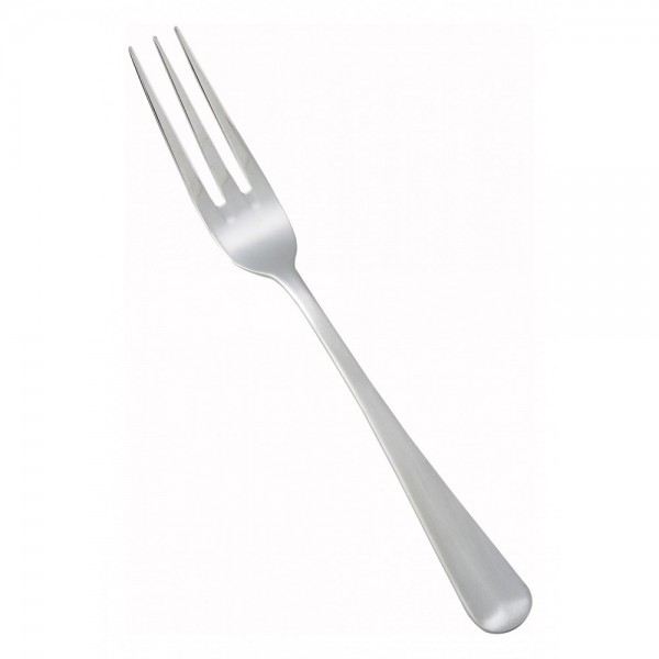 Winco 0015-05 Lafayette 7-5/8 Flatware Stainless Steel 3 Tined Dinner Fork