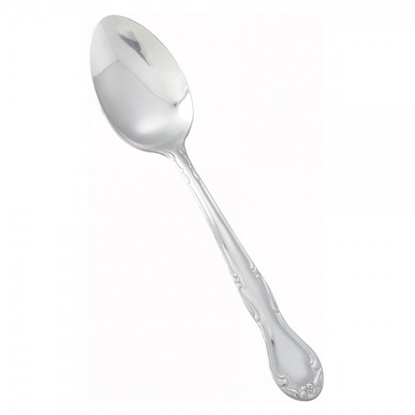 Winco 0024-03 7-1/8 Elegance Flatware Stainless Steel Dinner Spoon
