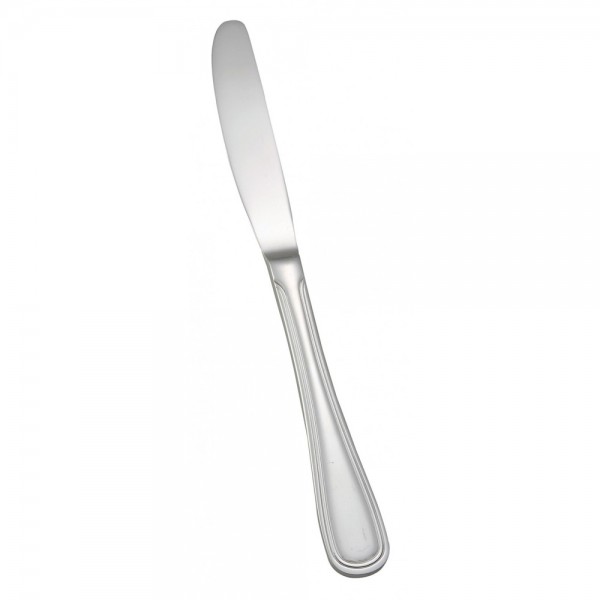 Winco 0030-18 9-3/4 Shangarila Flatware Stainless Steel European Dinner Knife