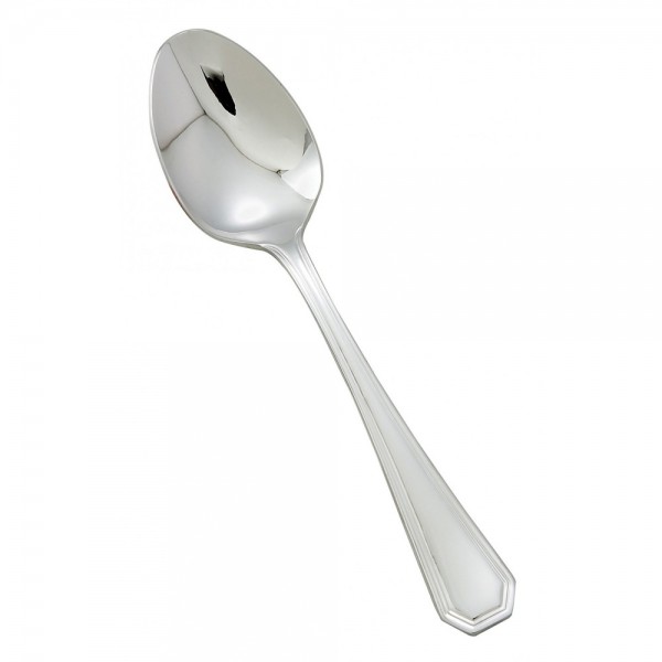 Winco 0035-03 7-3/8 Victoria Flatware Stainless Steel Dinner Spoon