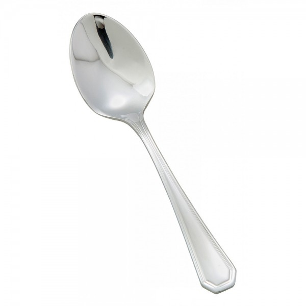 Winco 0035-09 4-3/8 Victoria Flatware Stainless Steel Demitasse Spoon