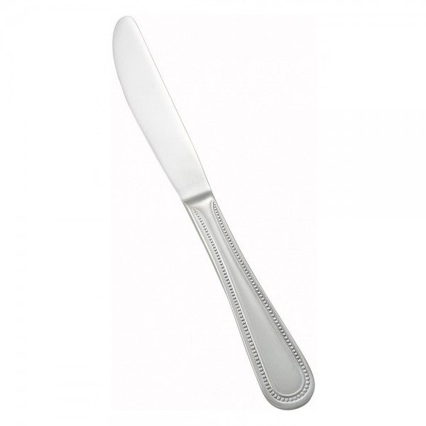 Winco 0036-08 9 Deluxe Pearl Flatware Stainless Steel Dinner Knife