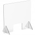 Winco ACSS-3632W Countertop Safety Shield with Window, 36 x 32