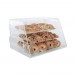 Winco ADC-3 Countertop 3-Tray Acrylic Display Case