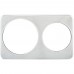 Winco ADP-608 2 Hole Steam Table Adapter Plate, 6-3/8 and 8-3/8