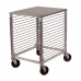 Winco ALRK-15 Aluminum 15-Tier Counter Height Sheet Pan Rack w/ Stainless Steel Top