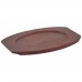 Winco APL-10UL Oval 10 Wood Sizzler Platter Underliner For APL-10