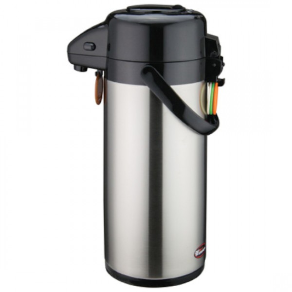 Winco APSP-925 Push Button 2.5L Stainless Steel Body & Lined Airpot Winco APSP-925 Push Button 2.5L Stainless Steel Body & Lined Airpot