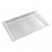 Winco AST-1S Full Size Silver Textured Acrylic Display Tray Winco AST-1S Full Size Silver Textured Acrylic Display Tray