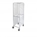 Winco AWRK-20 Welded Aluminum 20-Tier Sheet Pan Rack with Brakes