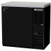 Beverage Air BB36HC-1-F-B-27 36 Black Solid Door Food Rated Bar Refrigerator with Stainless Steel Top