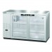 Hoshizaki BB59-G-S 59 Stainless Steel Back Bar Cooler with 2 Locking Swinging Glass Doors - 18 Cu. Ft.