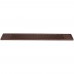 Winco BM-327B Brown Rubber Bar Rail Spill Mat, 27 x 3-1/4