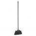 Winco BRAU-9K-H 48 Black Lobby Broom with Angle Bristles and Black Handle Winco BRAU-9K-H 48 Black Lobby Broom with Angle Bristles and Black Handle