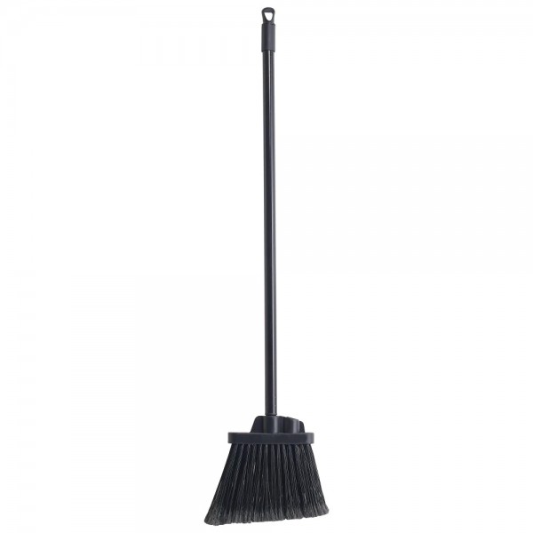 Winco BRF-6K-H 30 Black Lobby Broom with Straight Bristles and Black Handle Winco BRF-6K-H 30 Black Lobby Broom with Straight Bristles and Black Handle