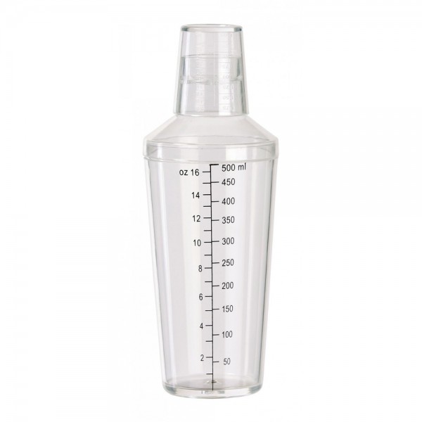 Winco BS-16PC 16 oz. Clear Plastic Bar Shaker Winco BS-16PC 16 oz. Clear Plastic Bar Shaker