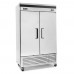 Migali C-2RB-HC 54" Double Solid Door Bottom Mount Reach-In Refrigerator - 49 Cu. Ft.