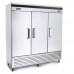 Migali C-3RB-HC 82" Triple Solid Door Bottom Mount Reach-In Refrigerator - 72 Cu. Ft.