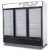 Migali C-72FM-HC 82" Triple Glass Swing Door Merchandiser Freezer - 72 Cu. Ft.