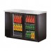 Migali C-BB48G-HC 48" Glass Swing Door Back Bar Cooler, Stainless Steel Top - 11.8 Cu. Ft.